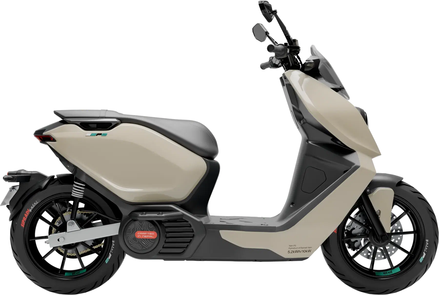 Yatri P2 scooter in Mustang Desert